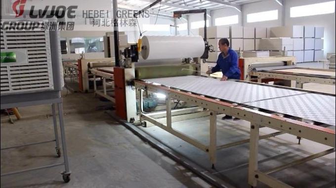 Tuile de plafond de gypse stratifiant l'usine d'équipement de film de PVC et d'aluminium