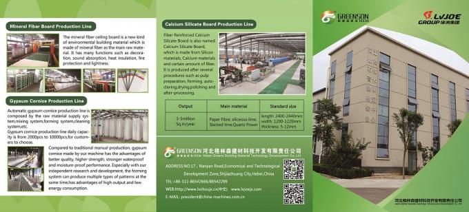 Chaîne de production automatique de panneau de ciment de fibre avec 3-5 millions de capacité de Sqm