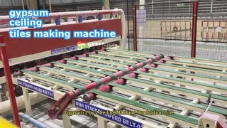 Comment utiliser la ligne de production de machines de plafond de gypse 2 par 2 ?