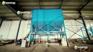 Machine de fabrication de plafond acoustique en fibre minérale