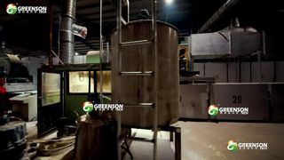 Ligne de production de dalles de plafond acoustiques en fibres minérales à économie d'énergie