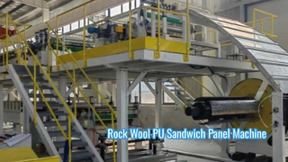 Panneau "sandwich" d'unité centrale de laine de roche faisant la machine
