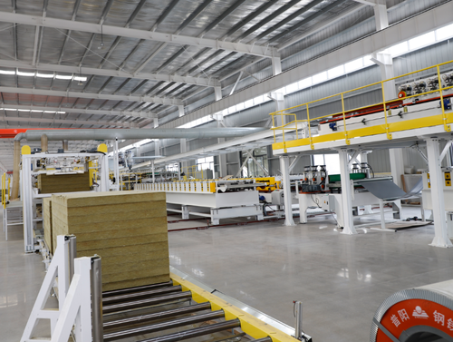 Derniers blogs de l'entreprise sur Hebei Greens Launches Stone Wool Sandwich Panel Production Line with 3-15 m/min Continuous Output