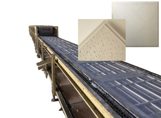 Un bon prix. Le gypse automatique couvre de tuiles la chaîne de production de plafond pour des panneaux de ciment de fibre en ligne