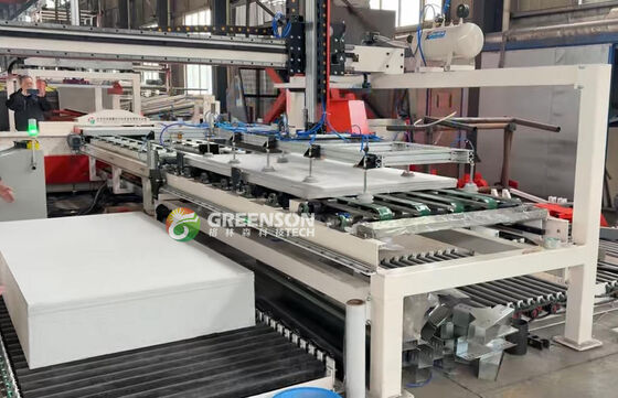 Un bon prix. PLC Controlled High Capacity Gypsum Board Sawing Line With Dust Free Operation en ligne