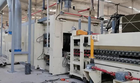 Machine de compression de laine pour la ligne de production de laine de pierre minérale