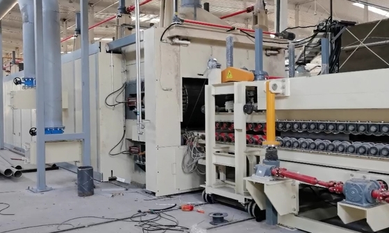 Ligne de production d'isolation en laine de roche avec contrôle PLC