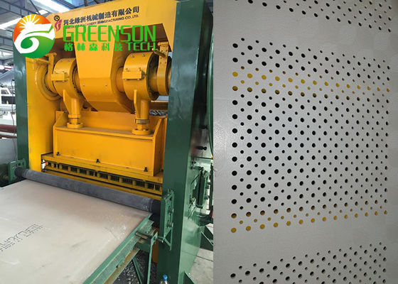 Poinçonneuse de feuille de perforation de machine de gypse de trou hydraulique complètement automatique de panneau