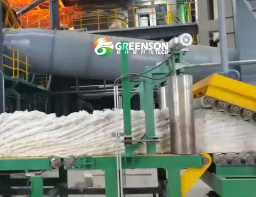 Ligne de production de panneaux de laine de roche de haute densité de qualité industrielle avec système de contrôle PLC de la densité des matières premières 80-200 kg/m3 et alimentation 380V/50Hz