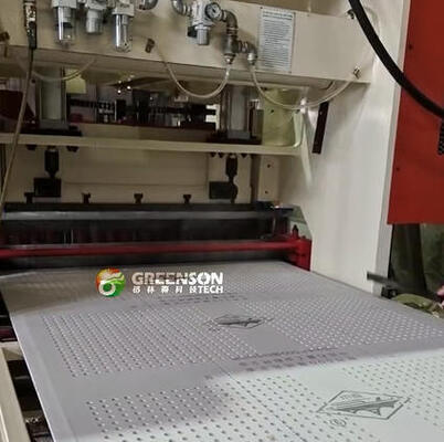 Machine de perforation automatique de plaques de gypse à haute pression de 200 T pour perforer des feuilles d'épaisseur maximale de 20 mm
