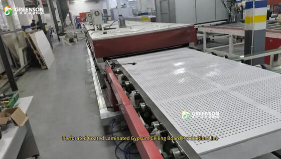 Ligne de production continue de peinture par pulvérisation de panneaux de gypse