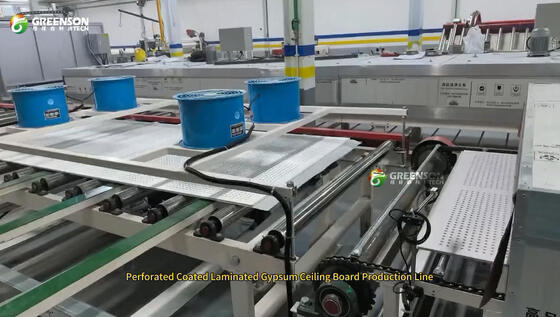 Chaîne de production de pulvérisation de plaques de plâtre respectueuses de l'environnement